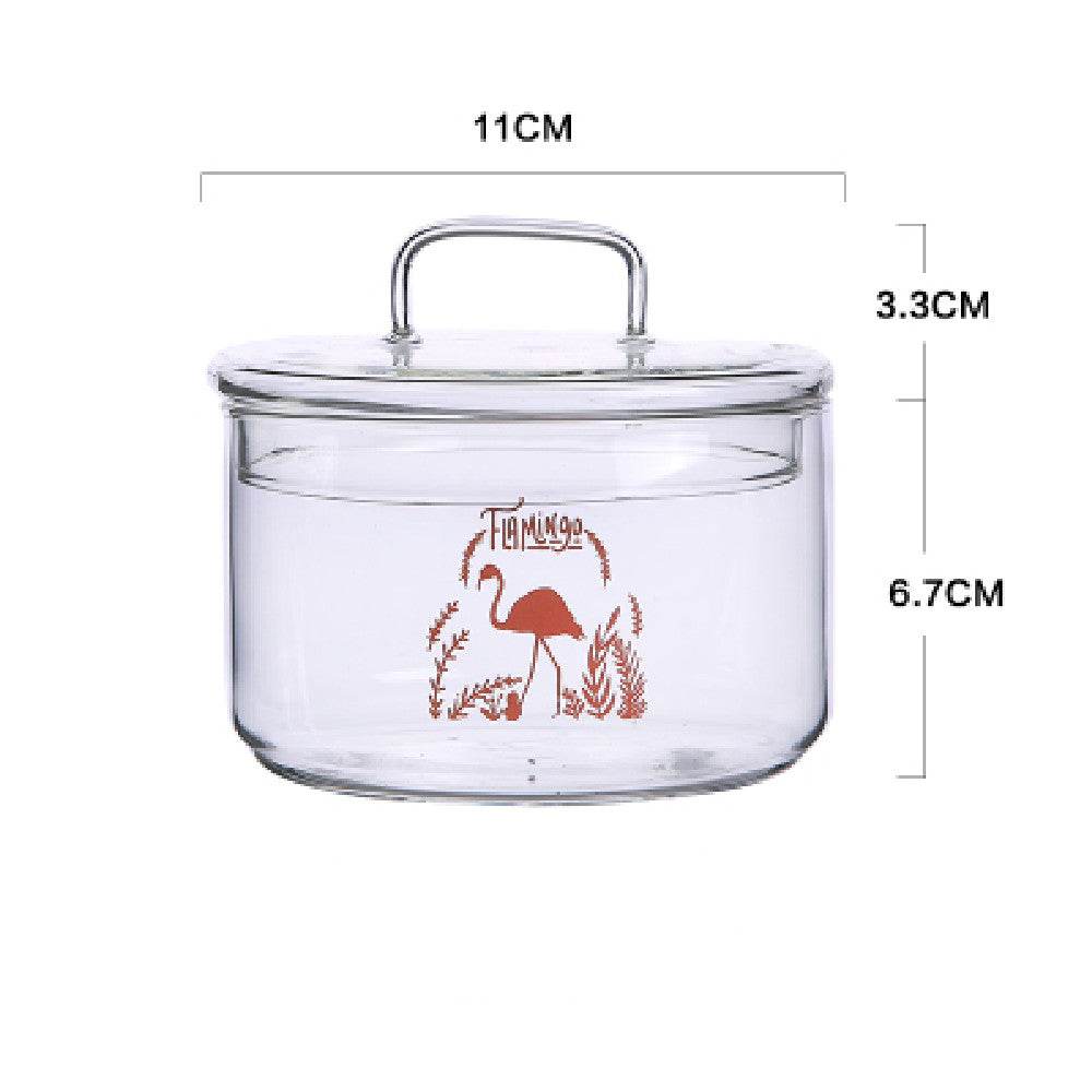 Creative Nordic Transparent Glass Salad Bowl - Mubimart