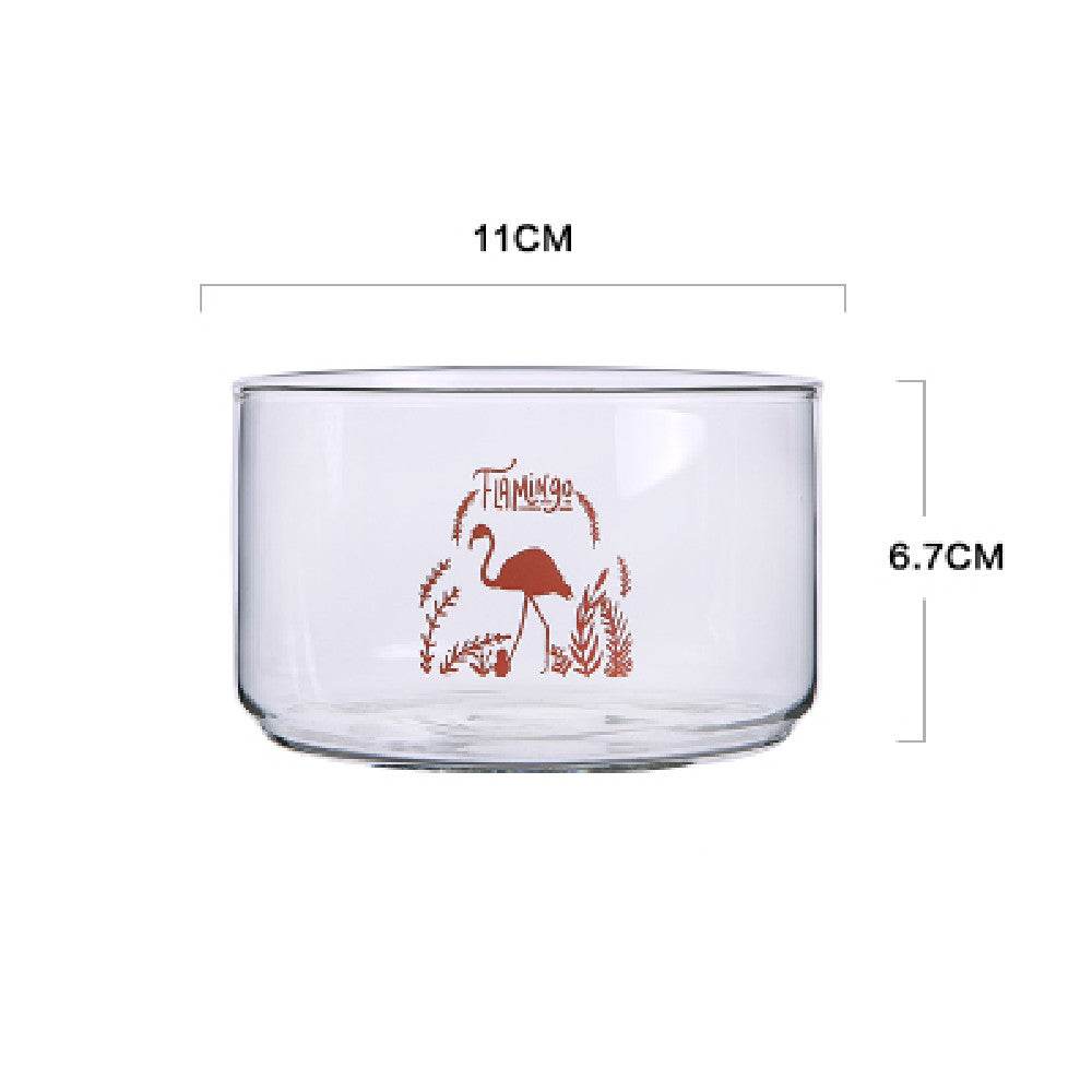 Creative Nordic Transparent Glass Salad Bowl - Mubimart