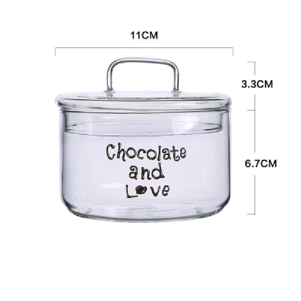 Creative Nordic Transparent Glass Salad Bowl - Mubimart