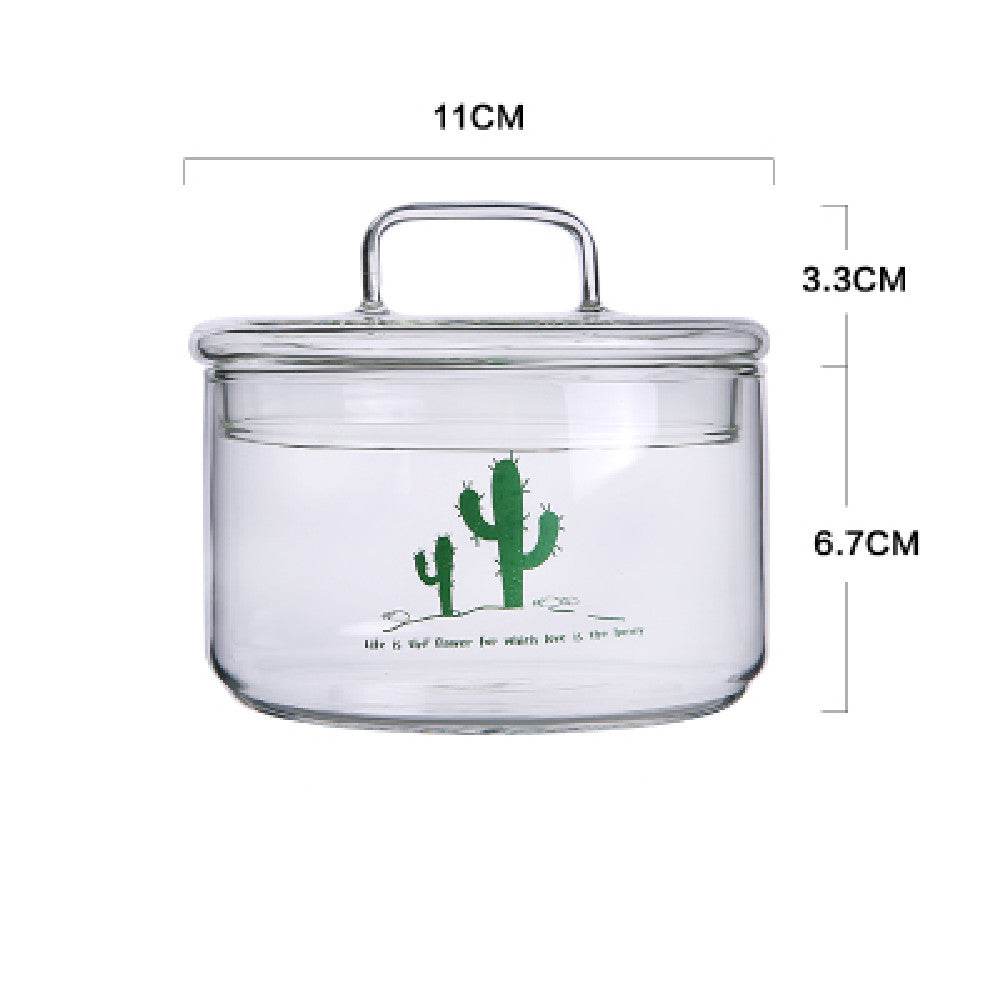 Creative Nordic Transparent Glass Salad Bowl - Mubimart