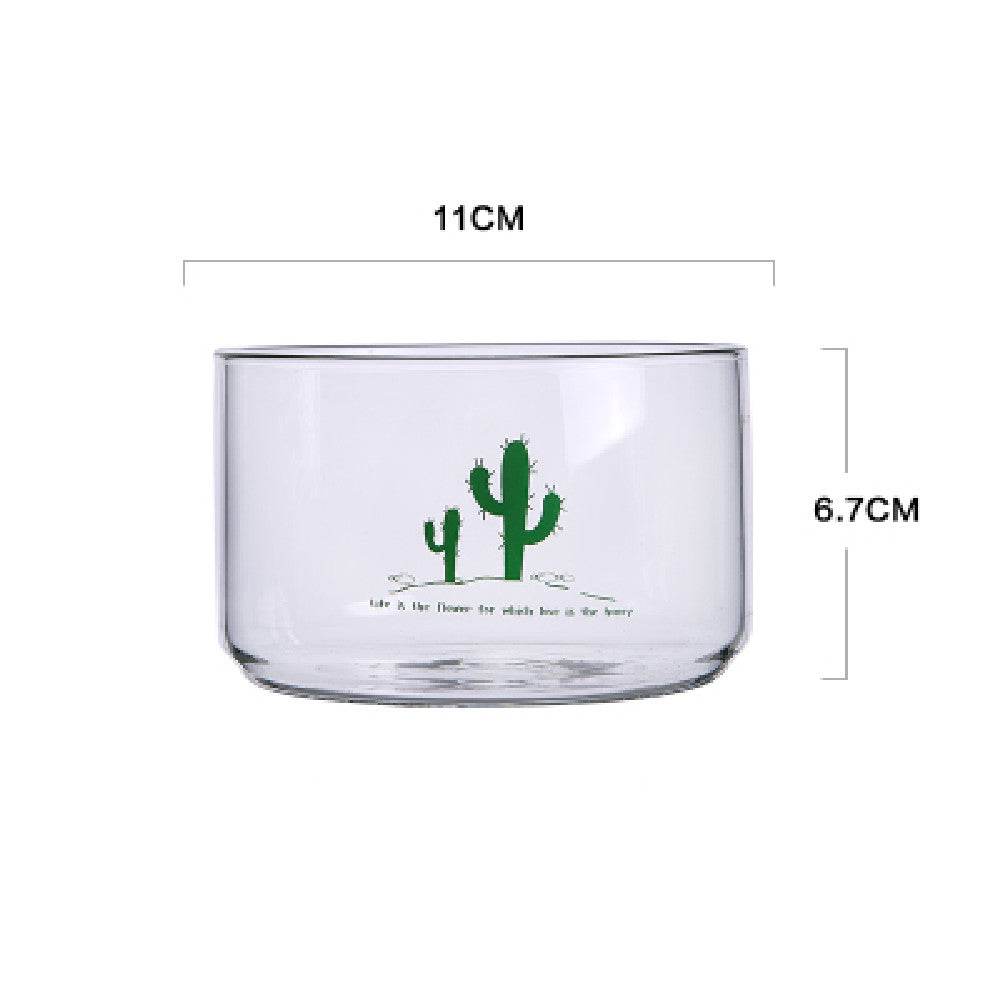 Creative Nordic Transparent Glass Salad Bowl - Mubimart