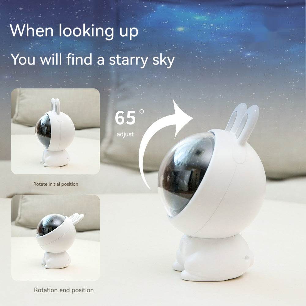 Creative Rabbit Star Light Projector Lamp Children Home Decor - Mubimart