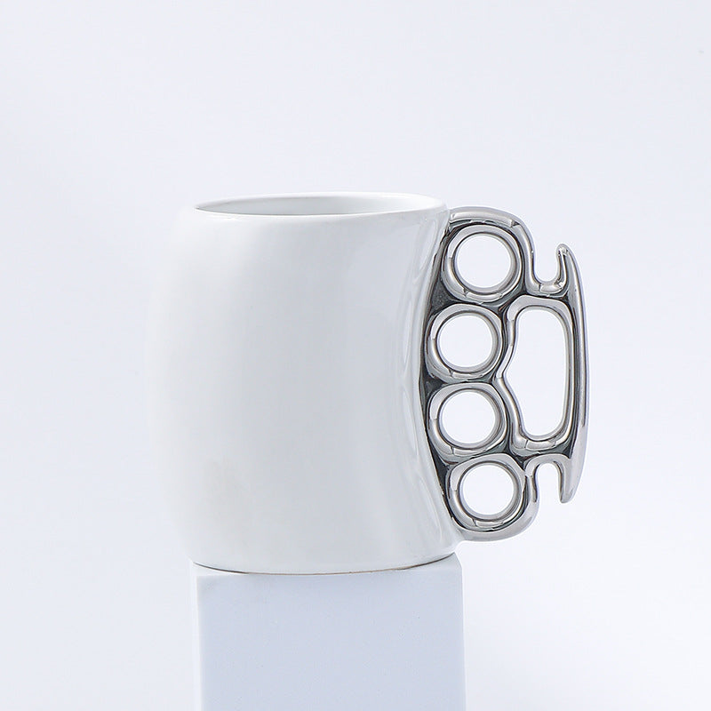 Creative Ring Cup Coffee Mug Mug Ceramic - Mubimart -  