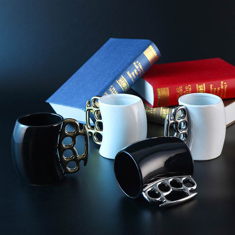 Creative Ring Cup Coffee Mug Mug Ceramic - Mubimart