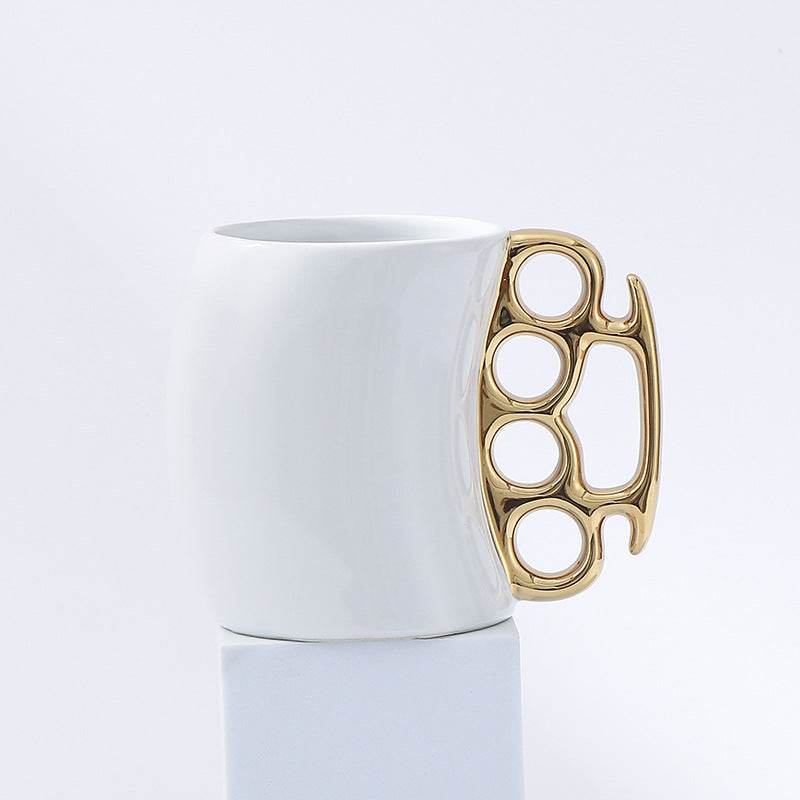 Creative Ring Cup Coffee Mug Mug Ceramic - Mubimart