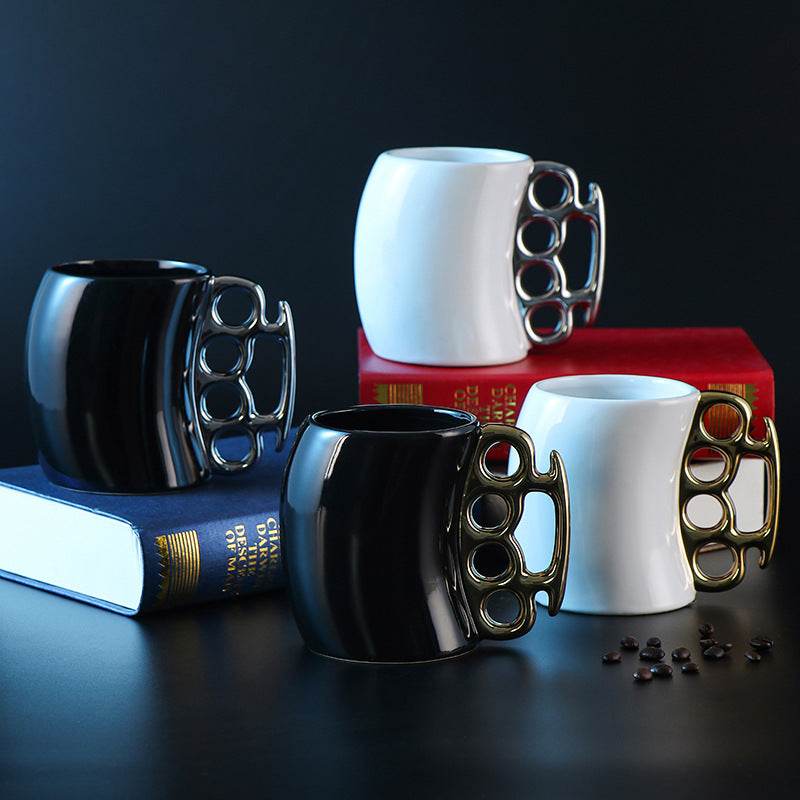 Creative Ring Cup Coffee Mug Mug Ceramic - Mubimart