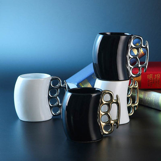 Creative Ring Cup Coffee Mug Mug Ceramic - Mubimart