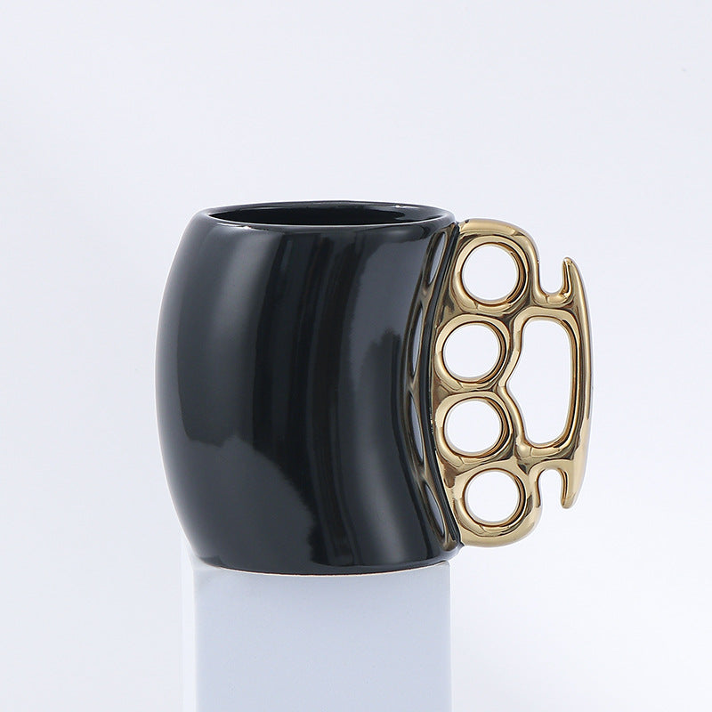 Creative Ring Cup Coffee Mug Mug Ceramic - Mubimart -  