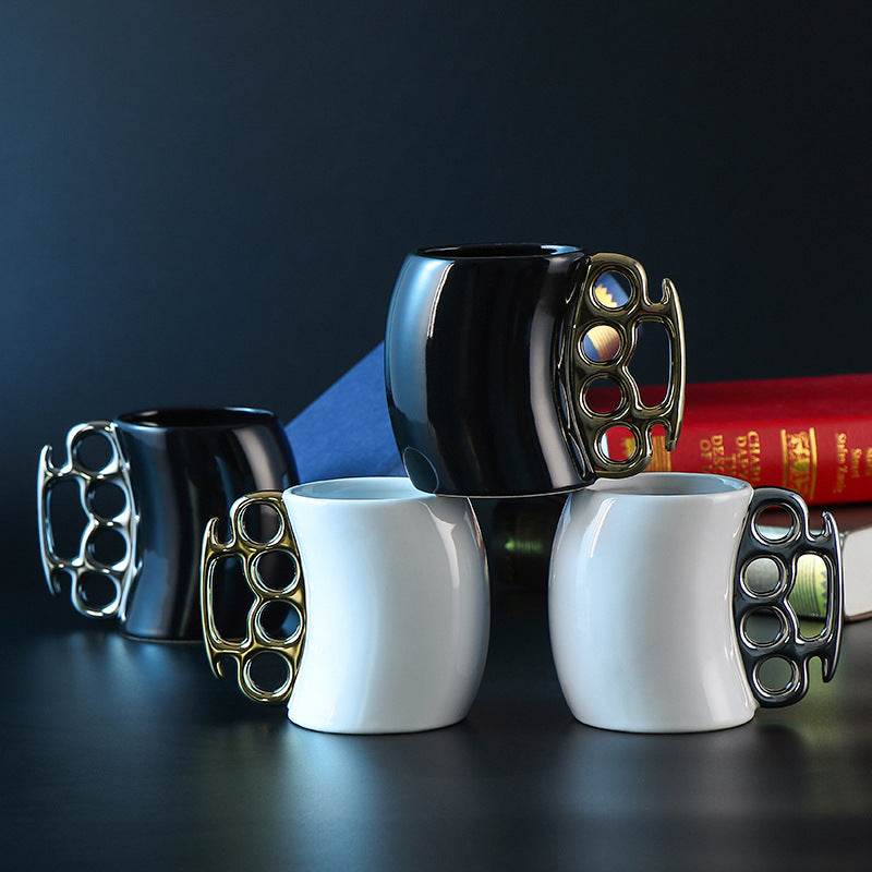 Creative Ring Cup Coffee Mug Mug Ceramic - Mubimart