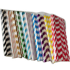 Creative Simple Portable Home Color Paper Straws - Mubimart -  