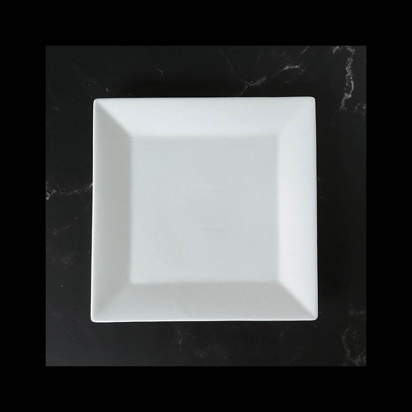 Creative Simple White Nordic Style Square Plate Ceramics - Mubimart