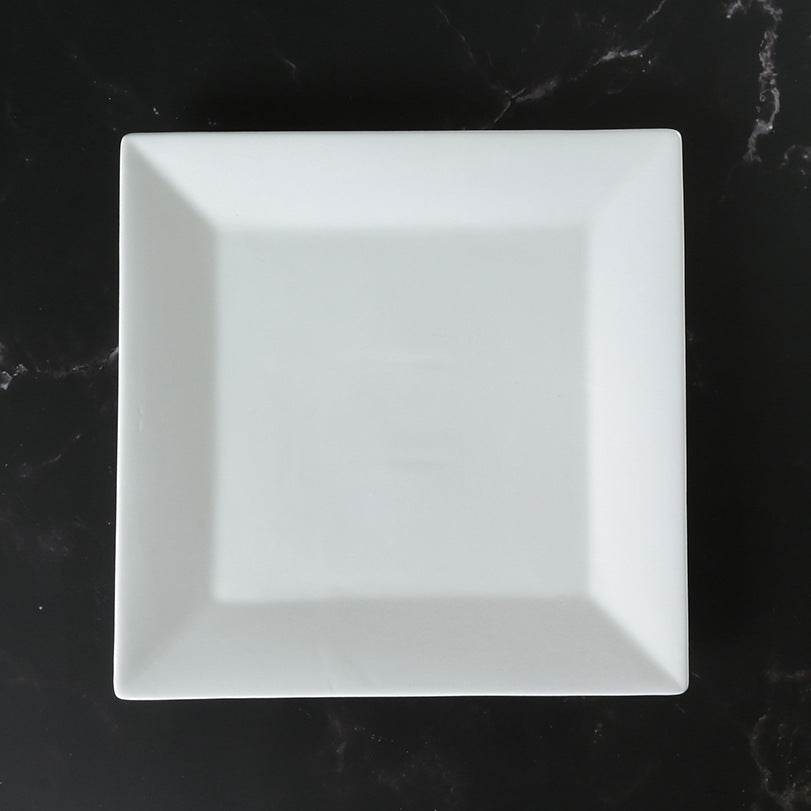 Creative Simple White Nordic Style Square Plate Ceramics - Mubimart