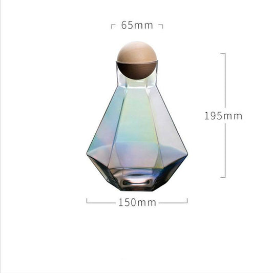 Creative Six-Row Glass Cold Water Bottle - Mubimart