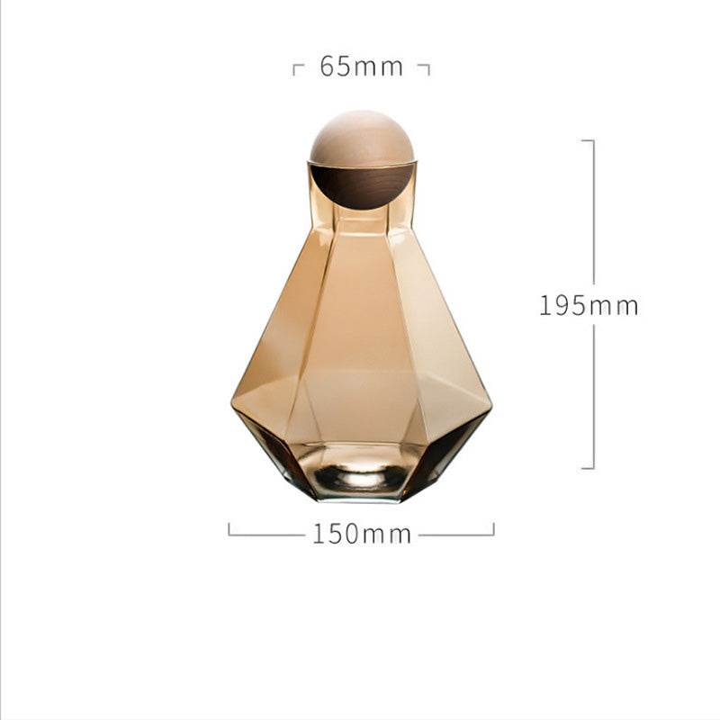 Creative Six-Row Glass Cold Water Bottle - Mubimart