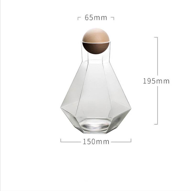 Creative Six-Row Glass Cold Water Bottle - Mubimart