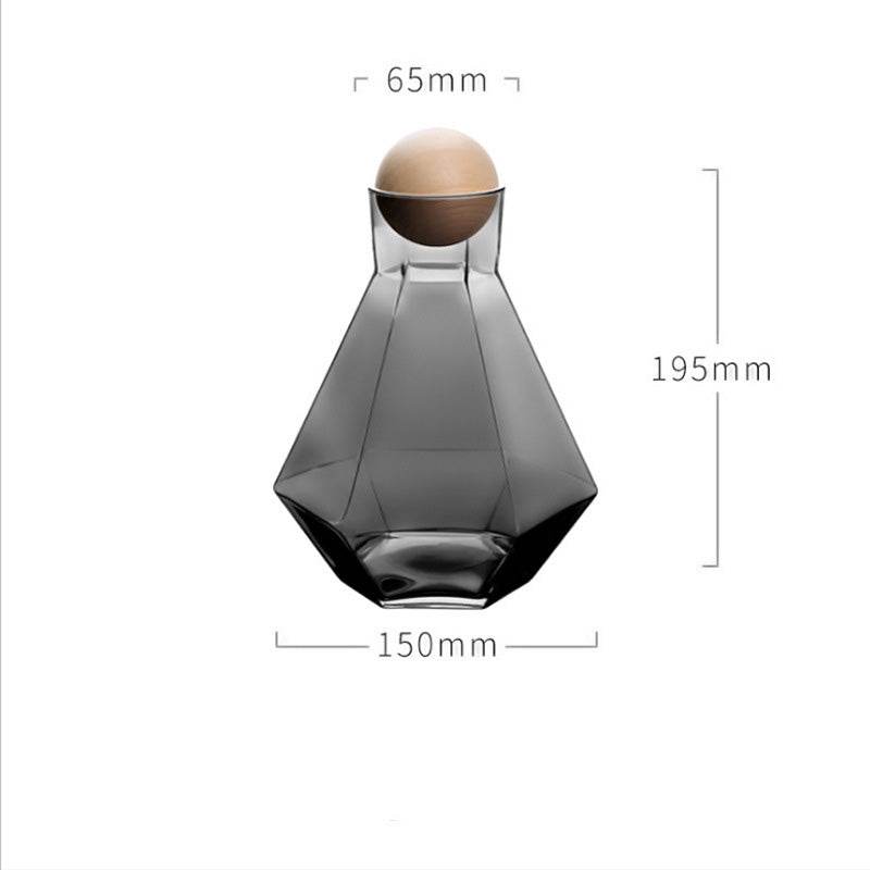 Creative Six-Row Glass Cold Water Bottle - Mubimart
