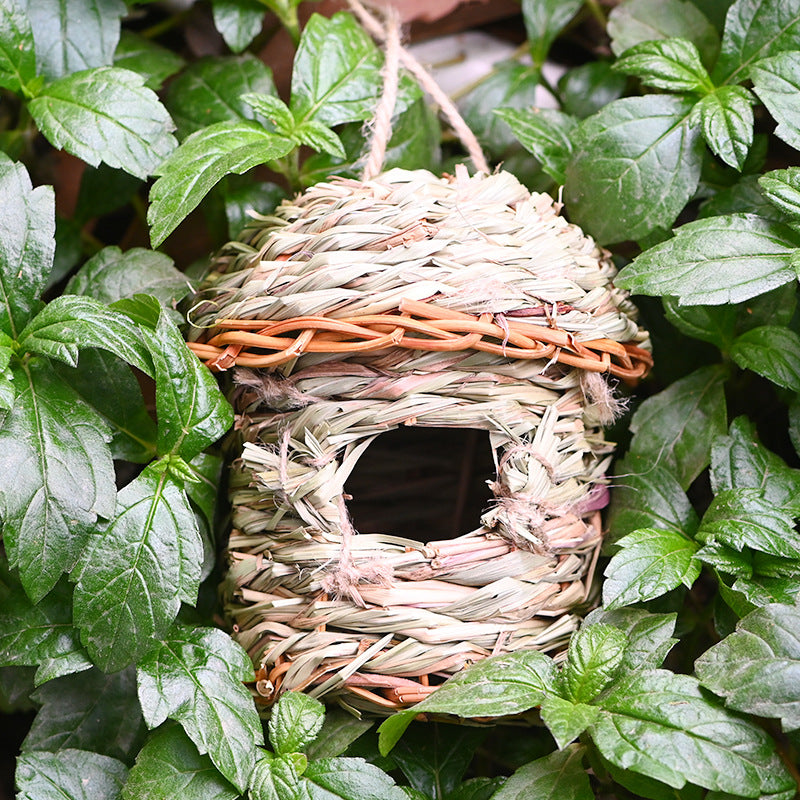 Creative Straw Birds Nest Handicraft Hand-Woven Straw Bird Cage - Mubimart -  