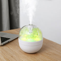 Creative Sweetheart Rabbit DIY Humidifier USB Mini Home Air Purifier Air Mini Cool Mist Preserved Flower Humidifier Preserved Flowers - Mubimart -  