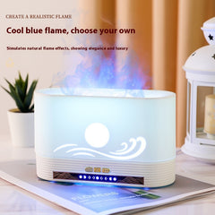 Creative Ultrasonic Flame Aromatherapy Humidifier With Fan - Mubimart - Ultrasonic Humidifiers 