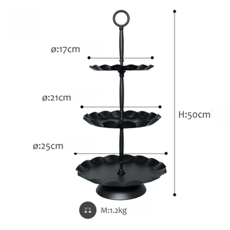 Creative Wedding Dessert Table Decoration Black Cake Stand - Mubimart -  