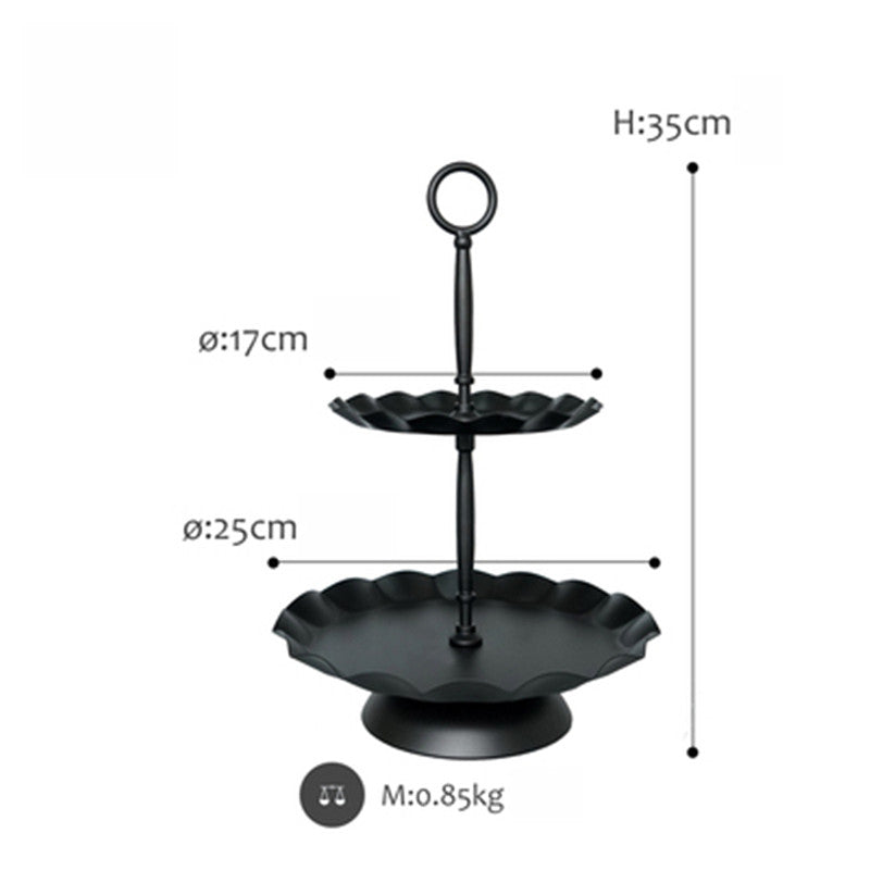 Creative Wedding Dessert Table Decoration Black Cake Stand - Mubimart -  