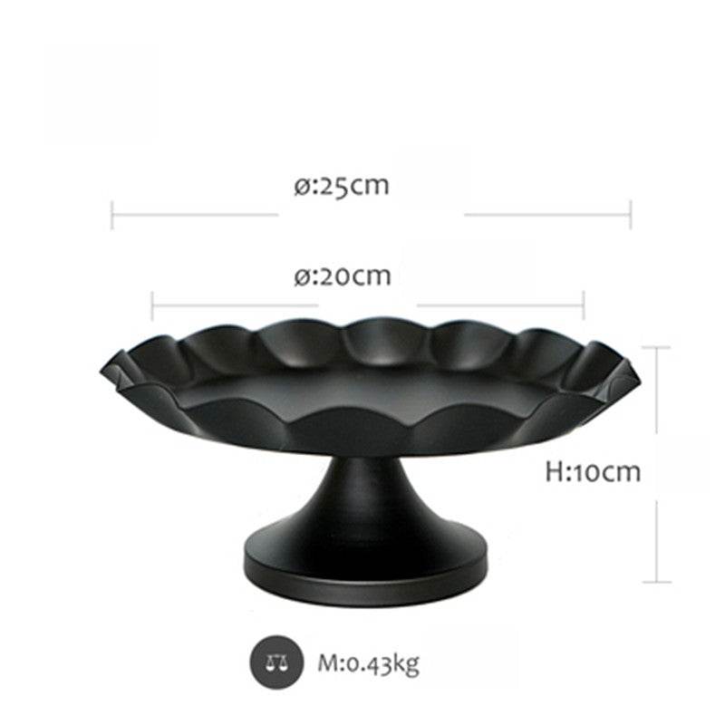 Creative Wedding Dessert Table Decoration Black Cake Stand - Mubimart