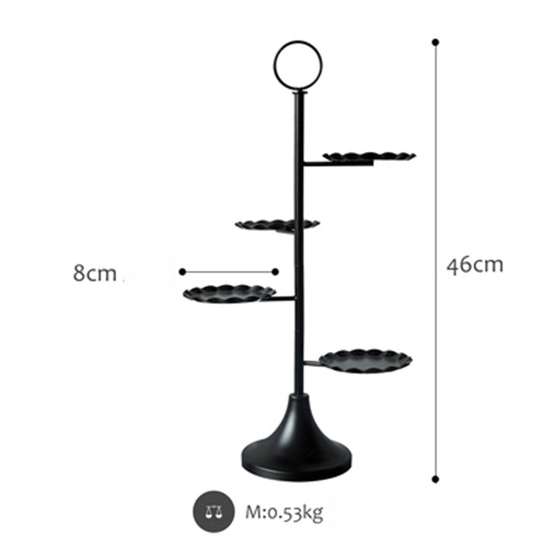 Creative Wedding Dessert Table Decoration Black Cake Stand - Mubimart -  