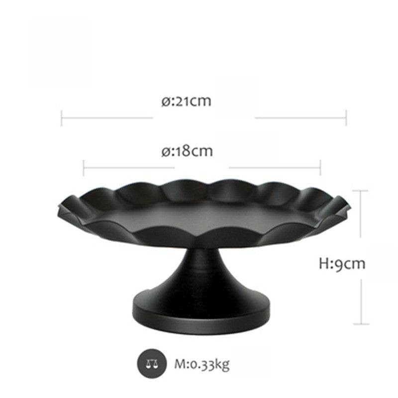 Creative Wedding Dessert Table Decoration Black Cake Stand - Mubimart