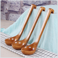 Creative Wooden Spoon Unpainted Wooden Spoon Large Spoon - Mubimart -  