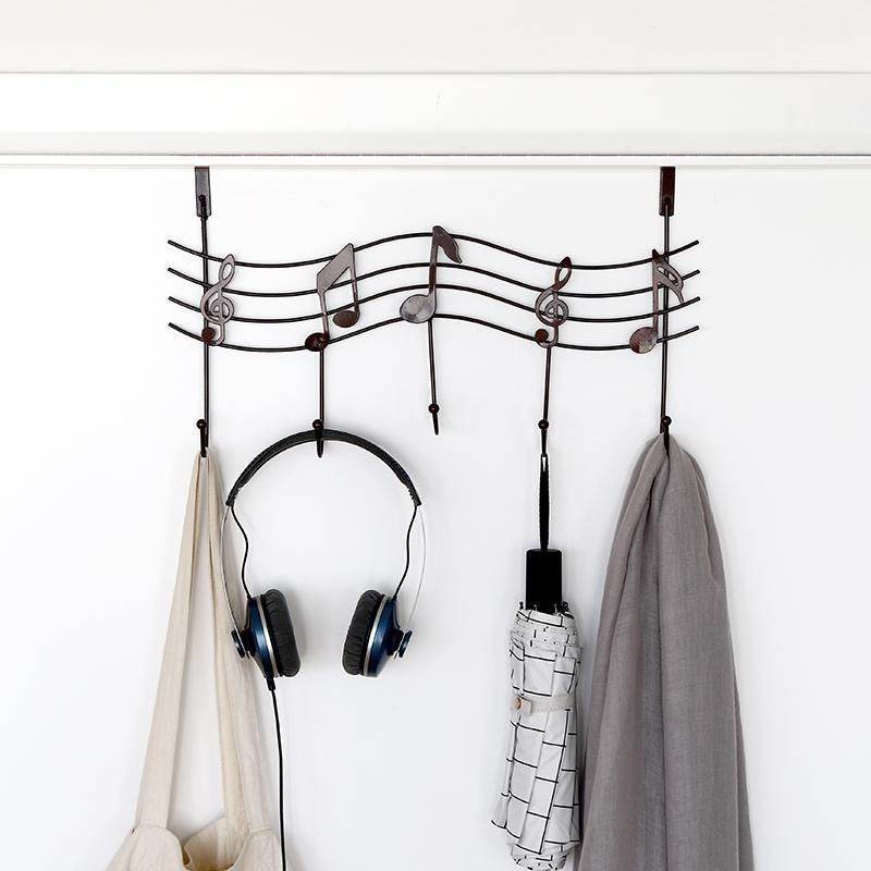 Creative Wrought Iron Door Coat Rack Hook Hanger - Mubimart