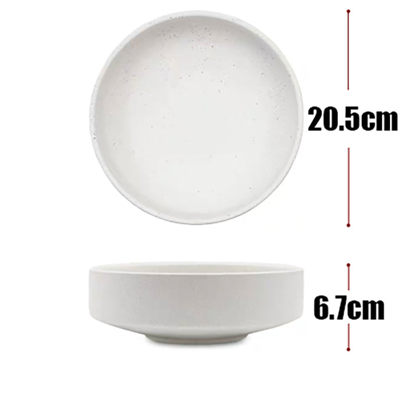 Creative ceramic bowl salad bowl - Mubimart -  