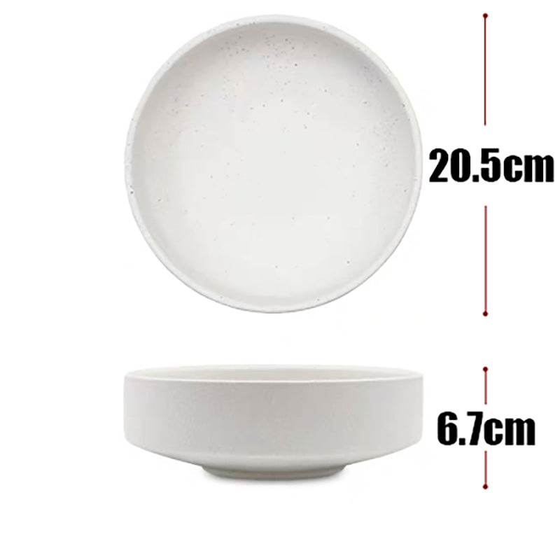 Creative ceramic bowl salad bowl - Mubimart