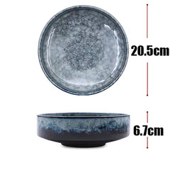 Creative ceramic bowl salad bowl - Mubimart -  