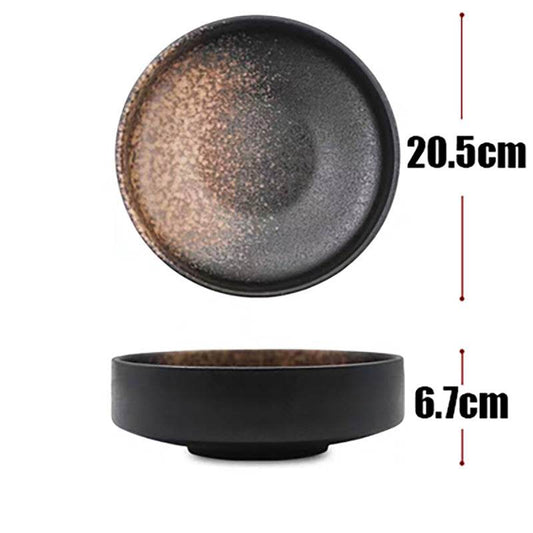 Creative ceramic bowl salad bowl - Mubimart