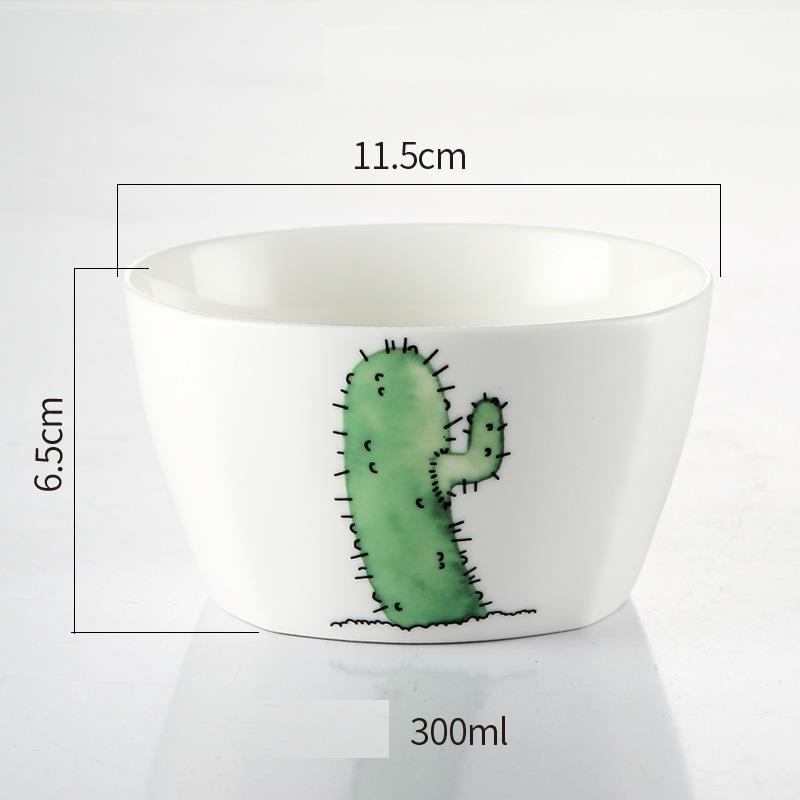 Creative rice bowl soup bowl home - Mubimart -  