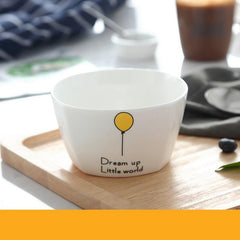 Creative rice bowl soup bowl home - Mubimart -  