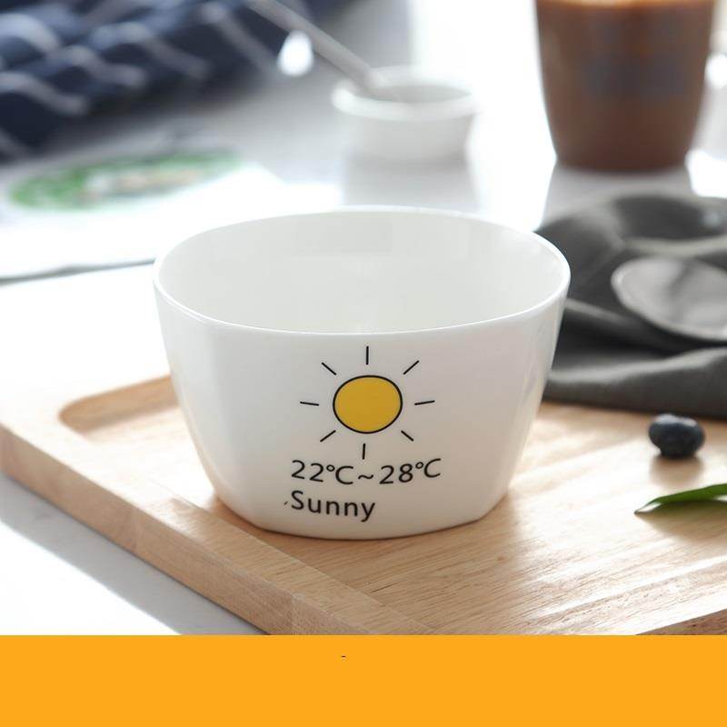 Creative rice bowl soup bowl home - Mubimart