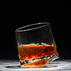 Creative tumbler glass whiskey glass - Mubimart -  