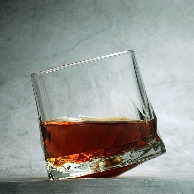 Creative tumbler glass whiskey glass - Mubimart