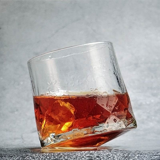 Creative tumbler glass whiskey glass - Mubimart