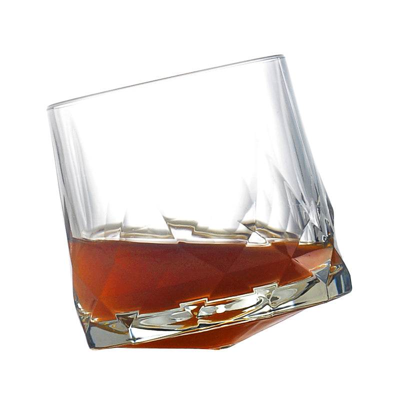 Creative tumbler glass whiskey glass - Mubimart