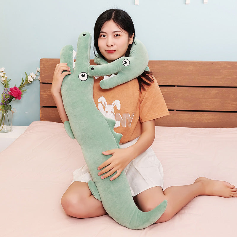 Crocodile Pillow Pillow Neck Pillow Bib Sofa Cushion Bedside Pillow - Mubimart -  