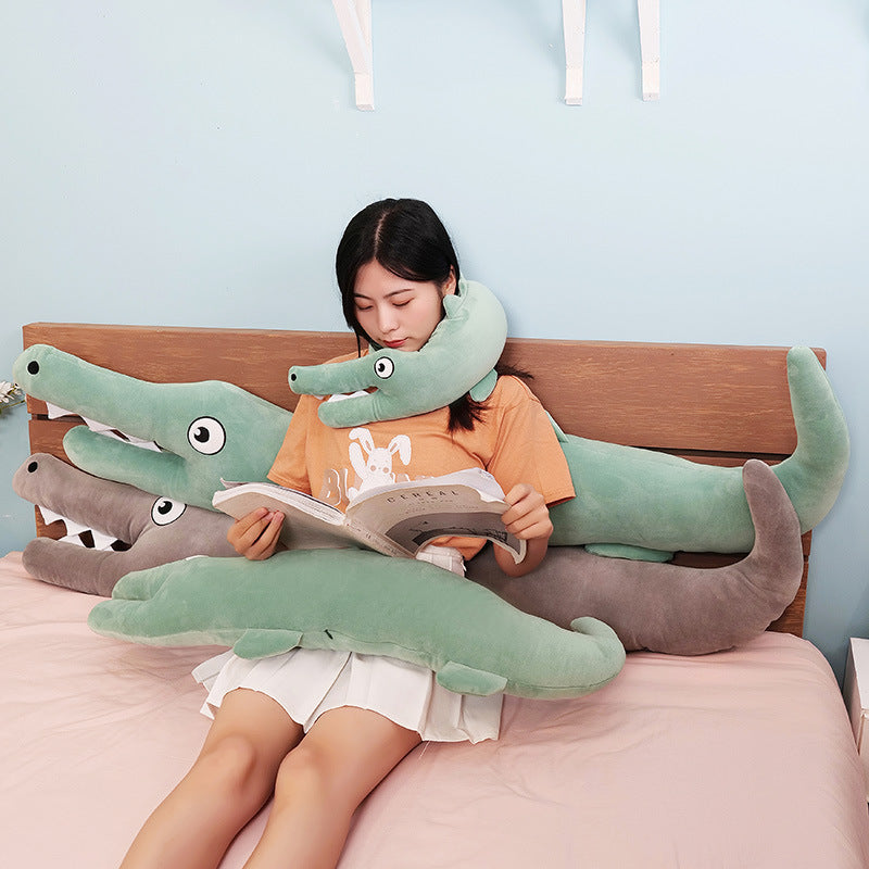 Crocodile Pillow Pillow Neck Pillow Bib Sofa Cushion Bedside Pillow - Mubimart -  