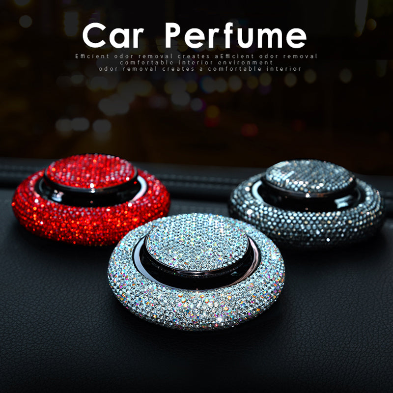 Crystal Diamond Car Air Freshener Perfume Accessories Car Decoration Solid Perfume - Mubimart - Automatic Air Freshener 