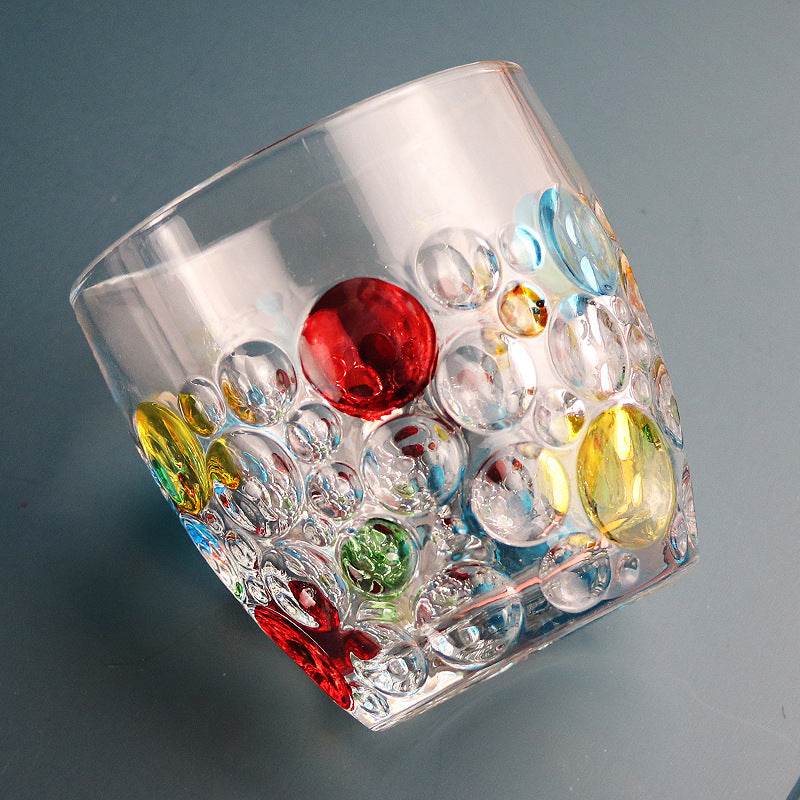 Crystal Diamond Household Whiskey Wine Glass Wine Glass Water Cup - Mubimart