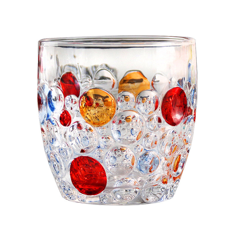 Crystal Diamond Household Whiskey Wine Glass Wine Glass Water Cup - Mubimart -  