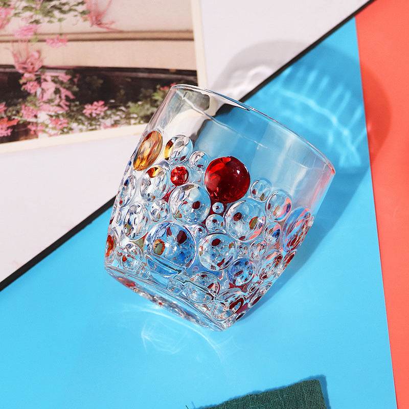 Crystal Diamond Household Whiskey Wine Glass Wine Glass Water Cup - Mubimart