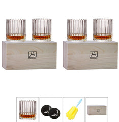 Crystal Glass Water Cup Box Set - Mubimart -  