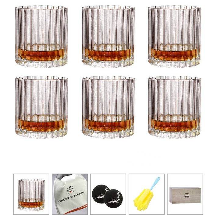 Crystal Glass Water Cup Box Set - Mubimart