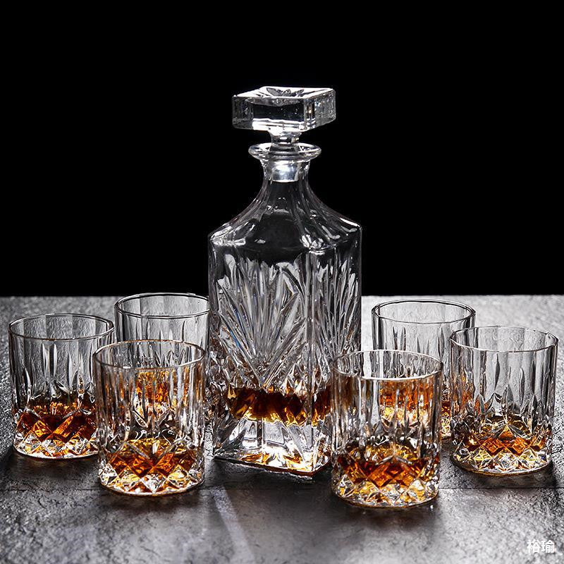 Crystal Glass Whiskey Glass Set - Mubimart - Drink glass 